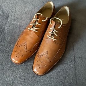 Cole Haan oxford tan wingtip leather dress shoes